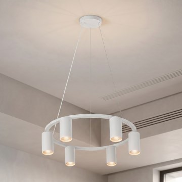 Brilagi - Suspension sur câble SELE 6xGU10/30W/230V blanc