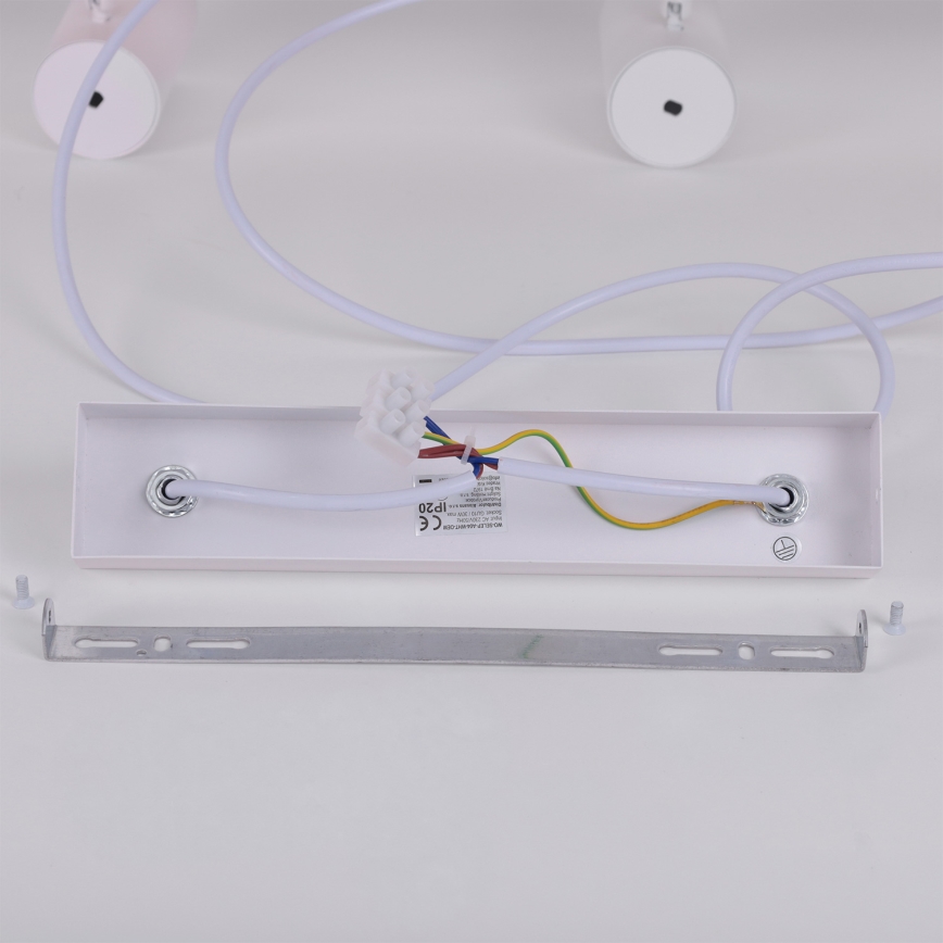 Brilagi - Suspension sur câble SELE 6xGU10/30W/230V blanche/décor chêne
