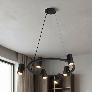 Brilagi - Suspension sur câble SELE 6xGU10/30W/230V noir