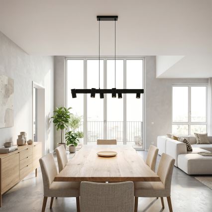 Brilagi - Suspension sur câble SELE 6xGU10/30W/230V noire