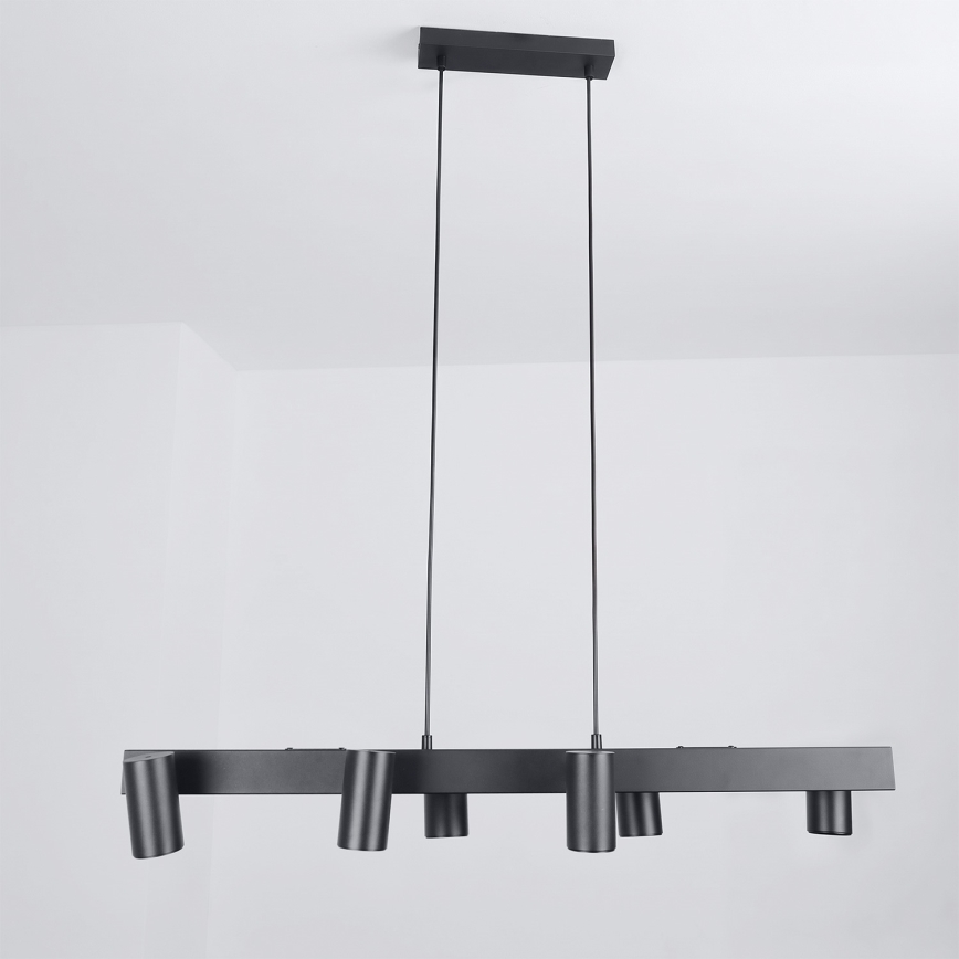 Brilagi - Suspension sur câble SELE 6xGU10/30W/230V noire