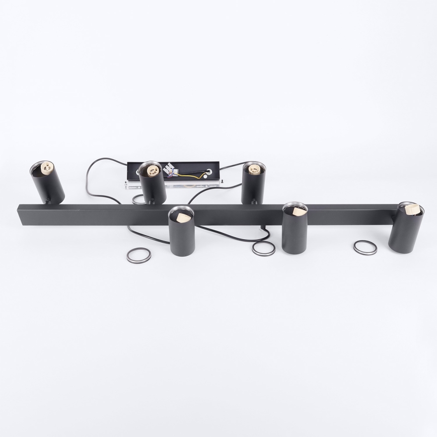 Brilagi - Suspension sur câble SELE 6xGU10/30W/230V noire