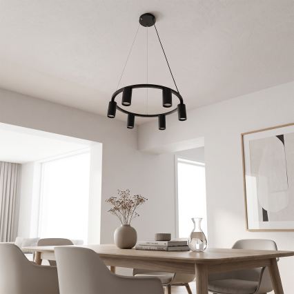 BRILAGI - Suspension sur câble SELE 6xGU10/30W/230V noire