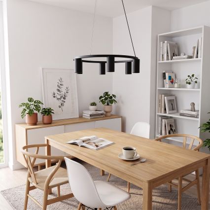 BRILAGI - Suspension sur câble SELE 6xGU10/30W/230V noire