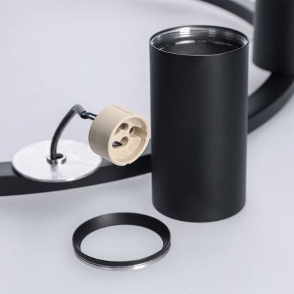 BRILAGI - Suspension sur câble SELE 6xGU10/30W/230V noire
