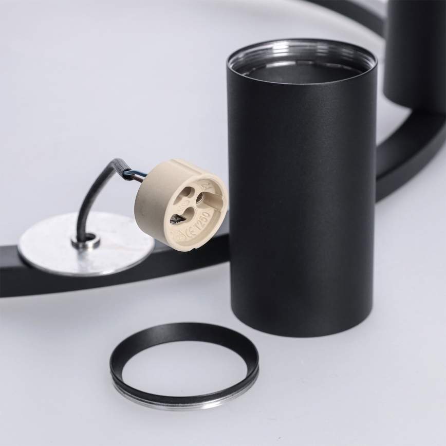 BRILAGI - Suspension sur câble SELE 6xGU10/30W/230V noire