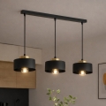 Brilagi - Suspension sur câble SPRING 3xE27/60W/230V noir/doré