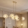 Brilagi - Suspension sur câble STELLA 6xE27/60W/230V beige/or