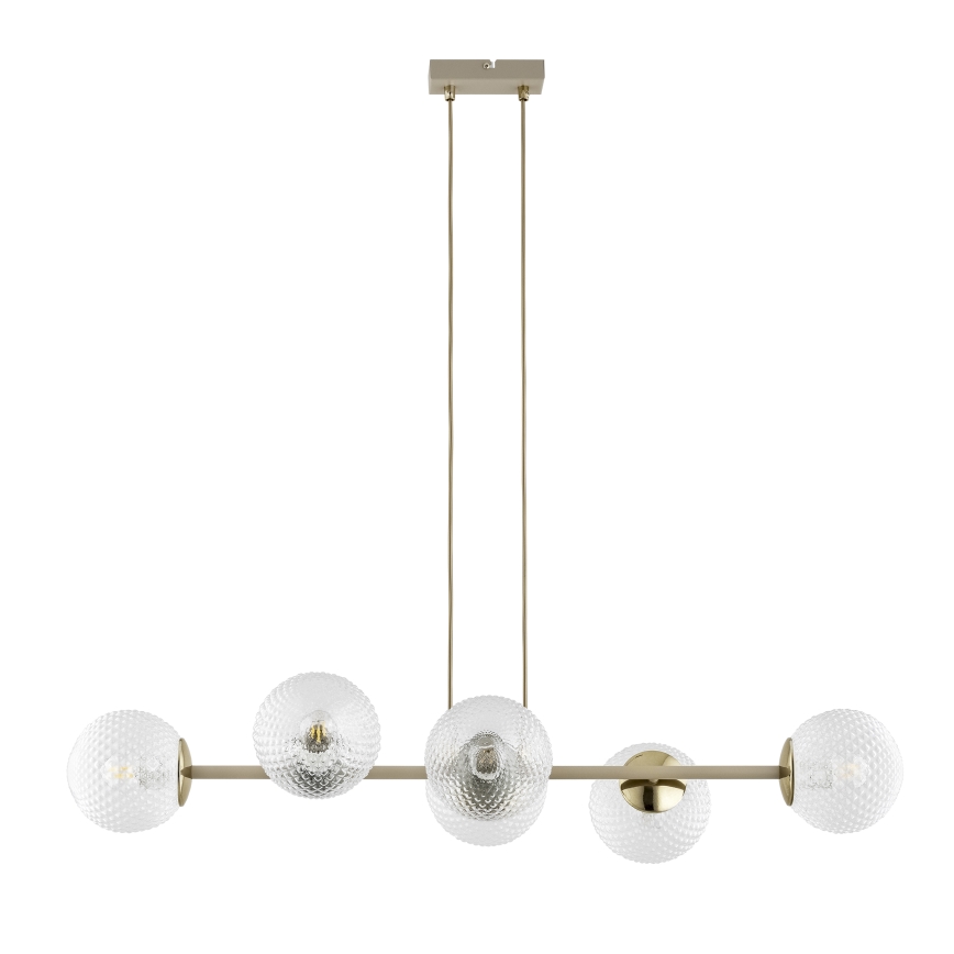 Brilagi - Suspension sur câble STELLA 6xE27/60W/230V beige/or
