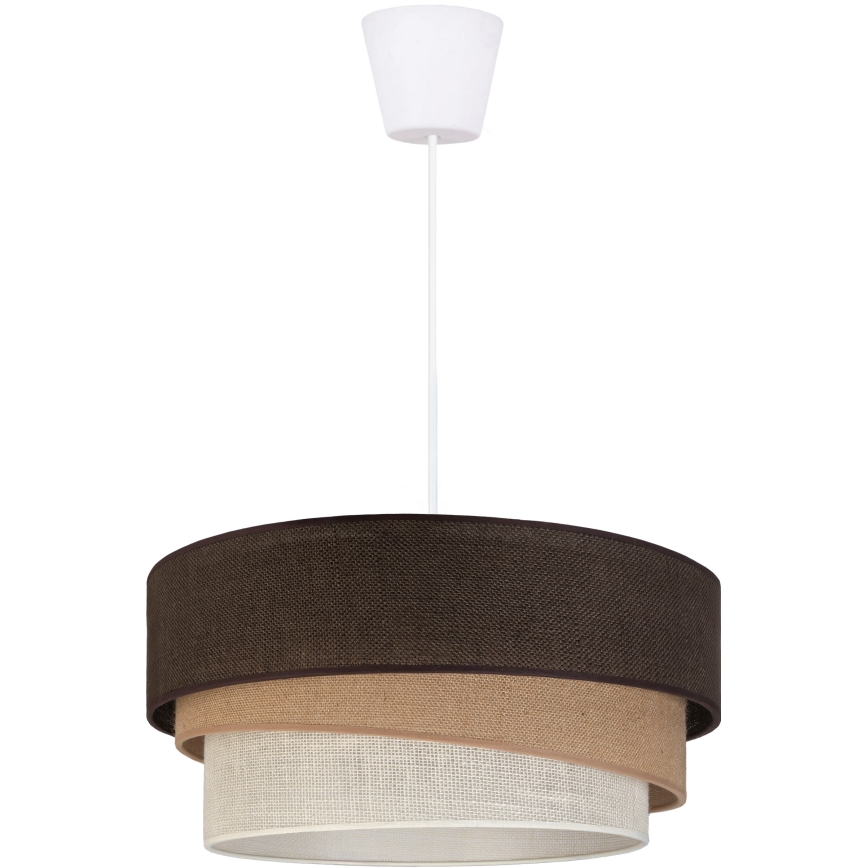 Brilagi - Suspension sur câble TRIO 1xE27/60W/230V Ø 40 cm marron/beige/blanc