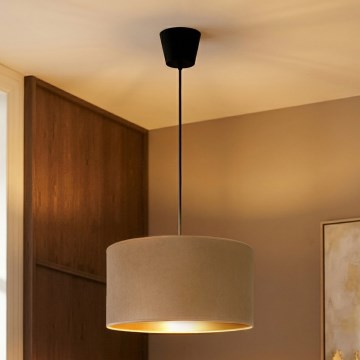 Brilagi - Suspension sur câble VELVET 1xE27/60W/230V Ø 40 cm beige/doré