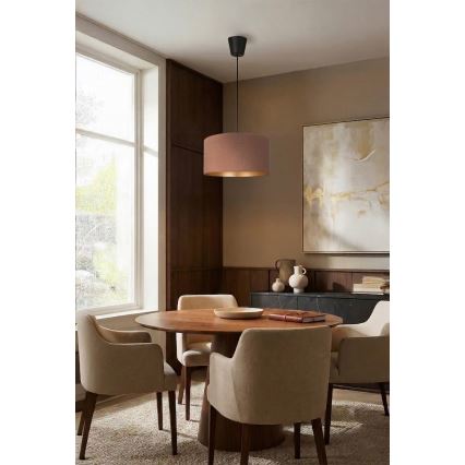 Brilagi - Suspension sur câble VELVET 1xE27/60W/230V Ø 40 cm beige/doré
