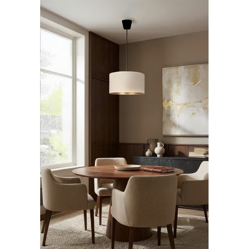 Brilagi - Suspension sur câble VELVET 1xE27/60W/230V Ø 40 cm crème/doré
