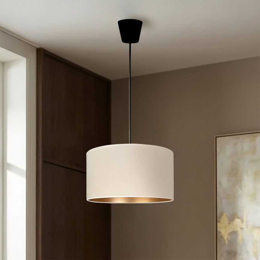 Brilagi - Suspension sur câble VELVET 1xE27/60W/230V Ø 40 cm crème/doré