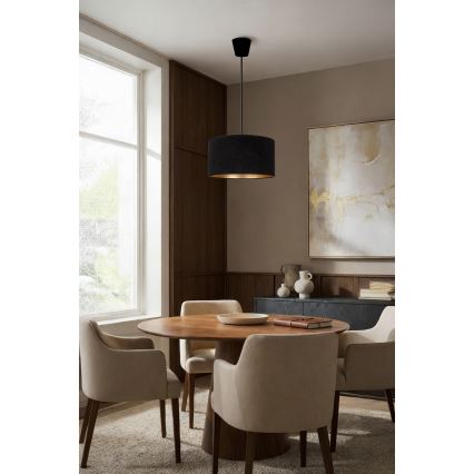 Brilagi - Suspension sur câble VELVET 1xE27/60W/230V Ø 40 cm noir/doré