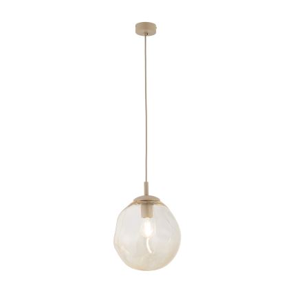 Brilagi - Suspension sur câble VULCANO 1xE27/15W/230V beige/beige fumé