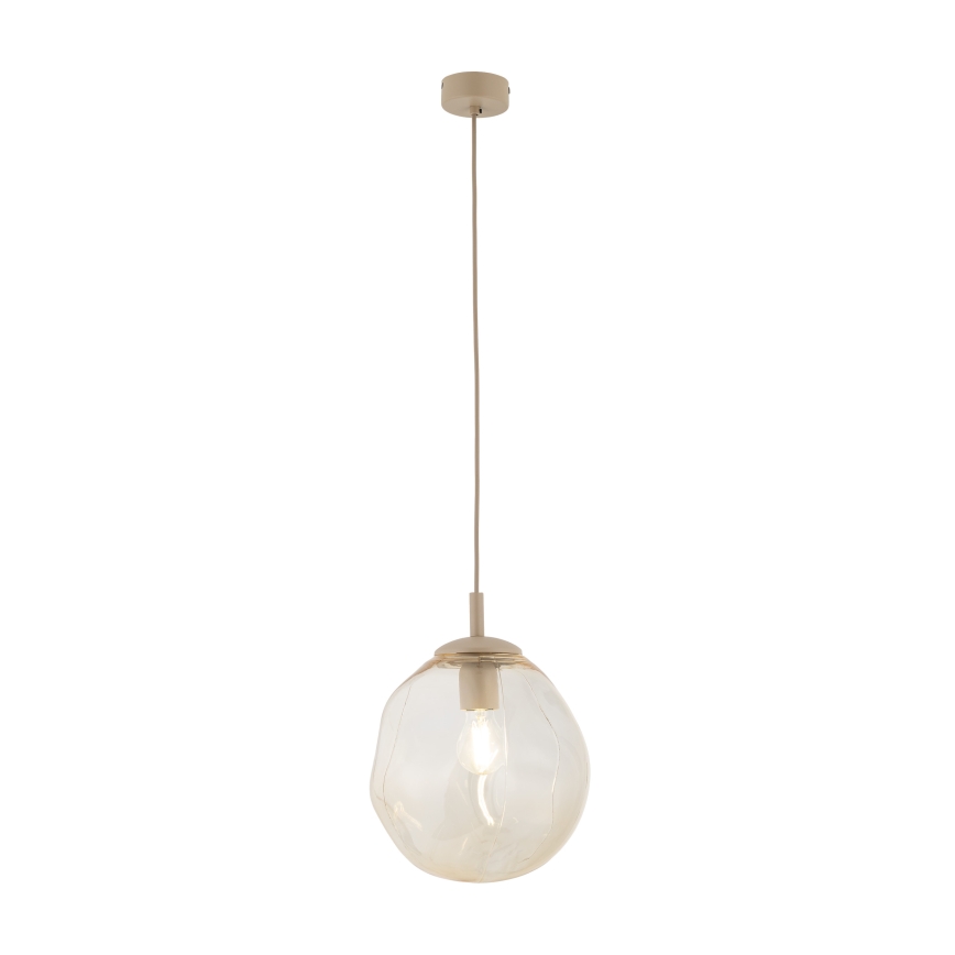 Brilagi - Suspension sur câble VULCANO 1xE27/15W/230V beige/beige fumé