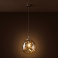 Brilagi - Suspension sur câble VULCANO 1xE27/15W/230V bronze/beige fumé