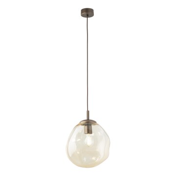 Brilagi - Suspension sur câble VULCANO 1xE27/15W/230V marron/beige fumé