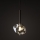Brilagi - Suspension sur câble VULCANO 1xG9/8W/230V marron/beige fumé