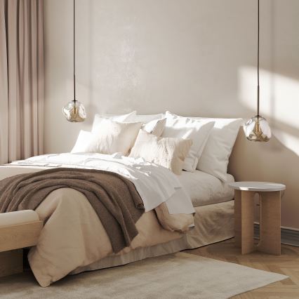 Brilagi - Suspension sur câble VULCANO 1xG9/8W/230V marron/beige fumé
