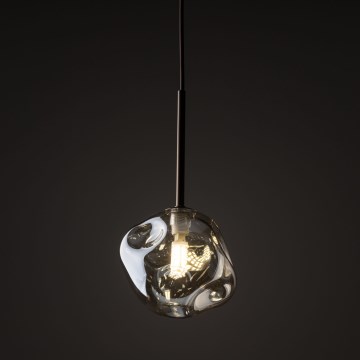 Brilagi - Suspension sur câble VULCANO 1xG9/8W/230V Ø 15 cm bronze / beige fumé