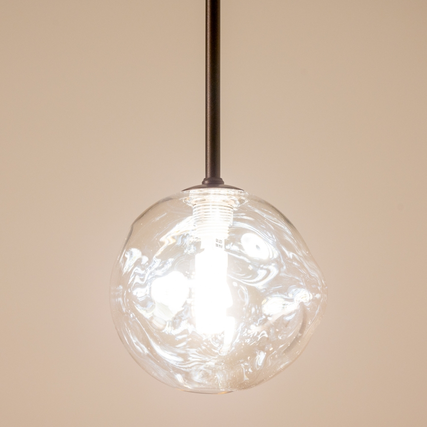 BRILAGI - Suspension sur câble VULCANO 1xG9/8W/230V Ø 15 cm bronze / beige fumé