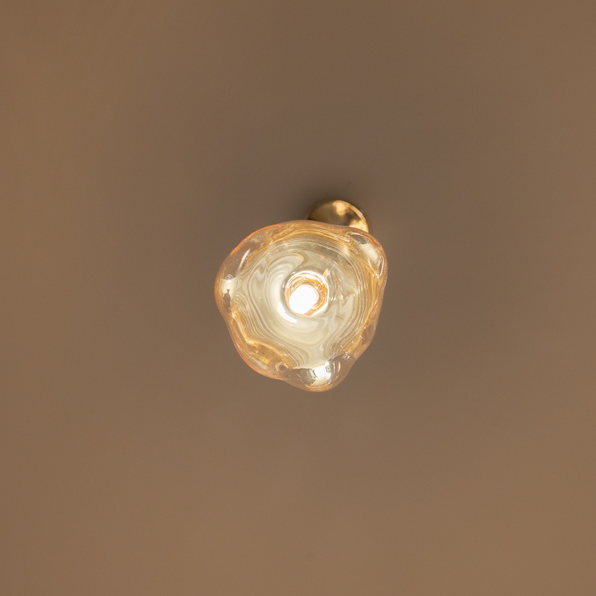 BRILAGI - Suspension sur câble VULCANO 1xG9/8W/230V Ø 15 cm dorée / beige fumé