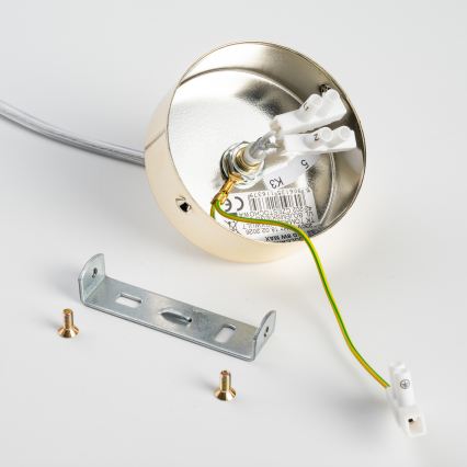 BRILAGI - Suspension sur câble VULCANO 1xG9/8W/230V Ø 15 cm dorée / beige fumé