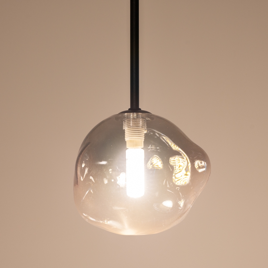BRILAGI - Suspension sur câble VULCANO 1xG9/8W/230V Ø 15 cm noir/noir fumé