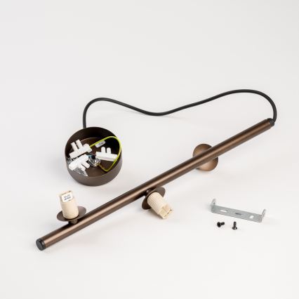 BRILAGI - Suspension sur câble VULCANO 3xG9/8W/230V bronze/beige fumé