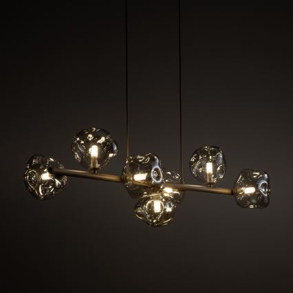 Brilagi - Suspension sur câble VULCANO 7xG9/8W/230V beige / beige fumé