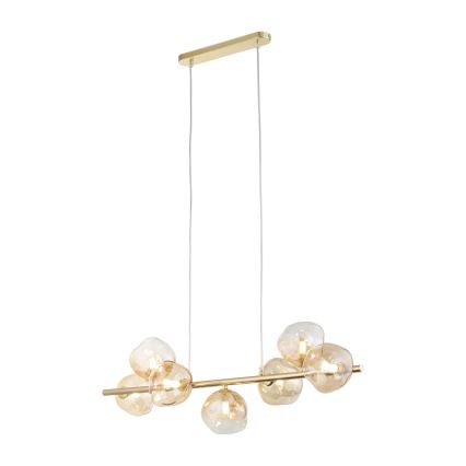 Brilagi - Suspension sur câble VULCANO 7xG9/8W/230V doré / beige fumé