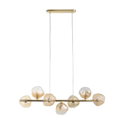 Brilagi - Suspension sur câble VULCANO 7xG9/8W/230V doré / beige fumé