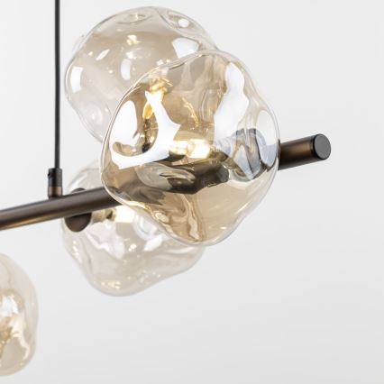 Brilagi - Suspension sur câble VULCANO 7xG9/8W/230V marron/beige fumé