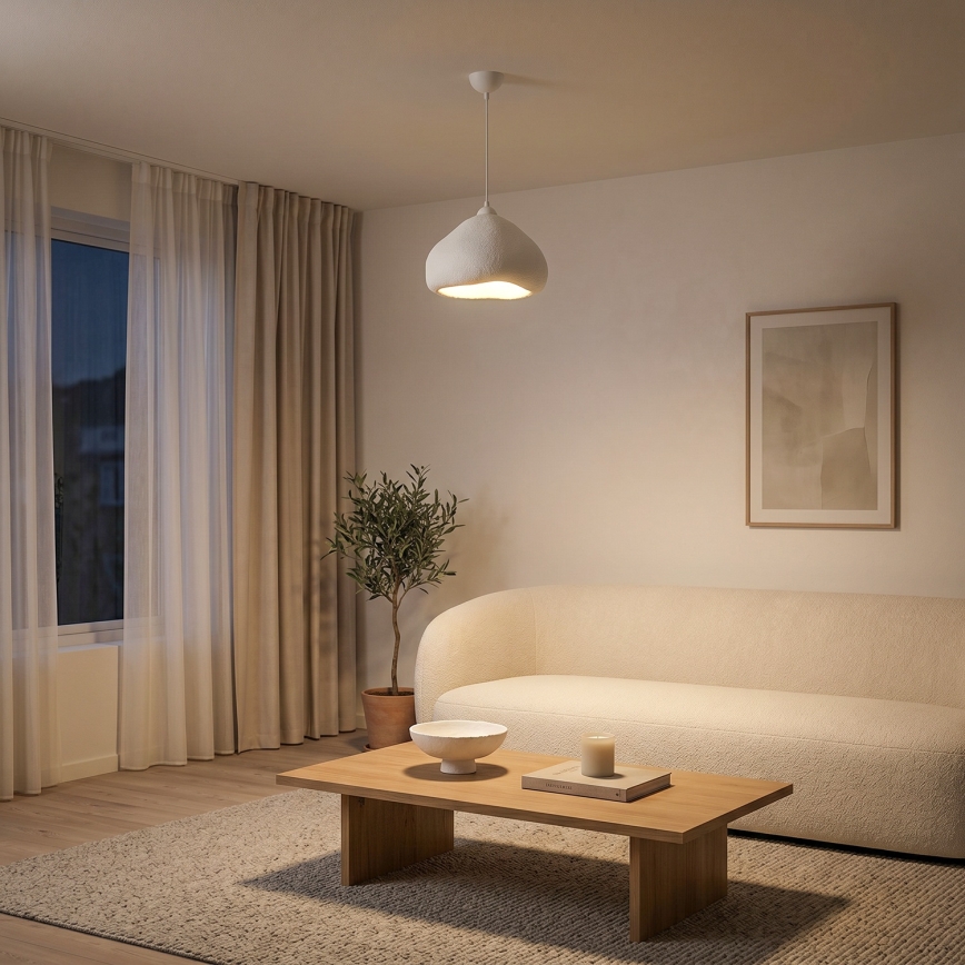 Brilagi - Suspension sur câble WABI SABI 1xE27/40W/230V Ø 32 cm blanche