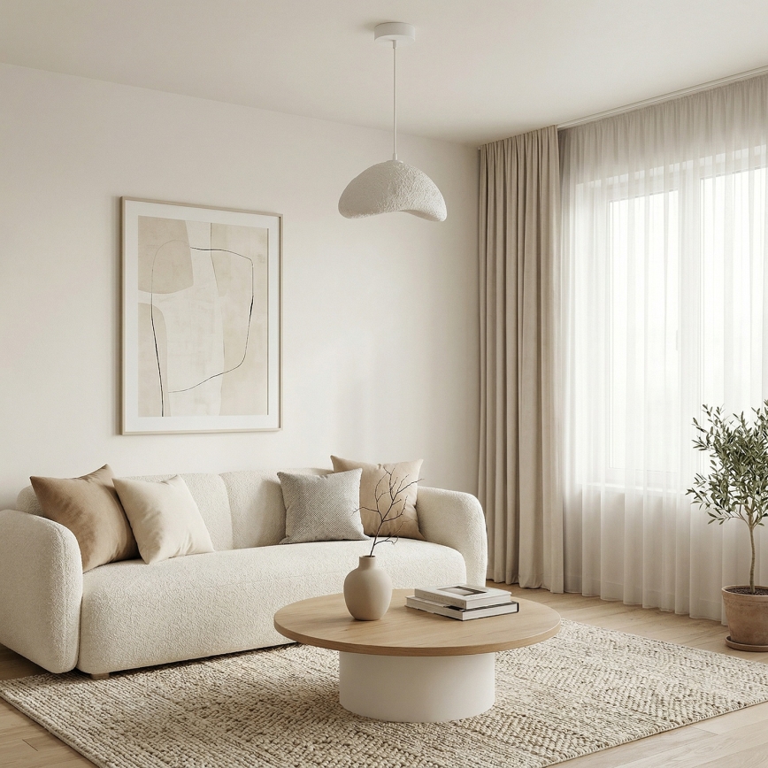 Brilagi - Suspension sur câble WABI SABI 1xE27/40W/230V Ø 33 cm blanche