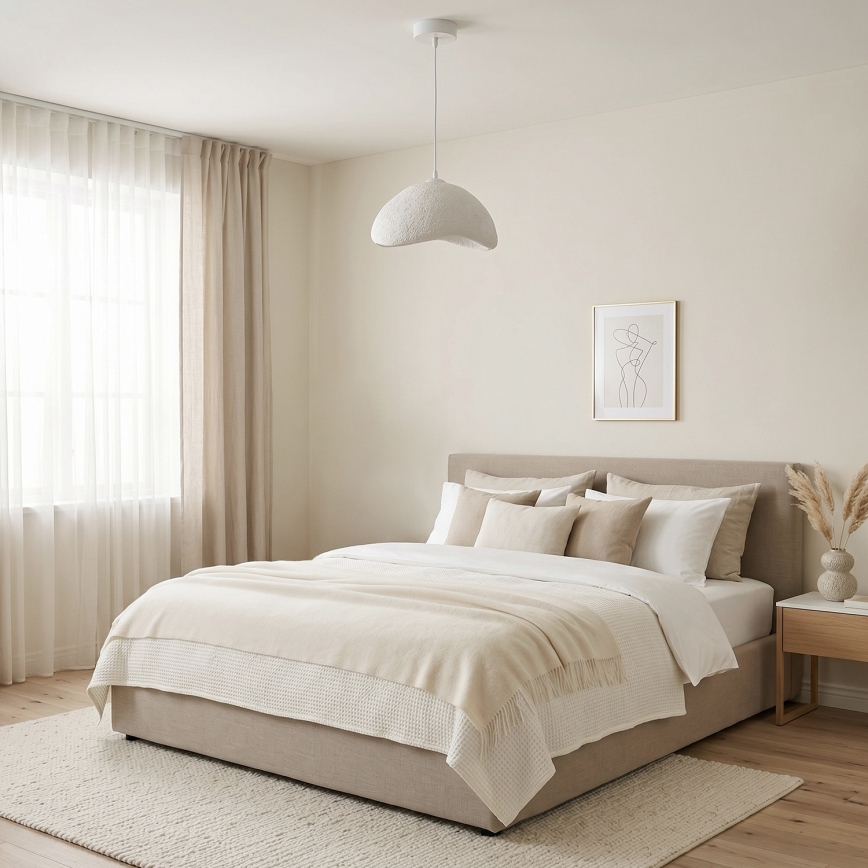 Brilagi - Suspension sur câble WABI SABI 1xE27/40W/230V Ø 33 cm blanche