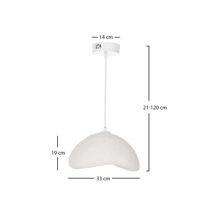 Brilagi - Suspension sur câble WABI SABI 1xE27/40W/230V Ø 33 cm blanche