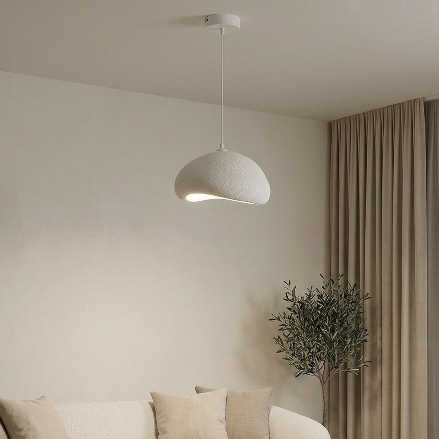 Brilagi - Suspension sur câble WABI SABI 1xE27/40W/230V Ø 35 cm blanche
