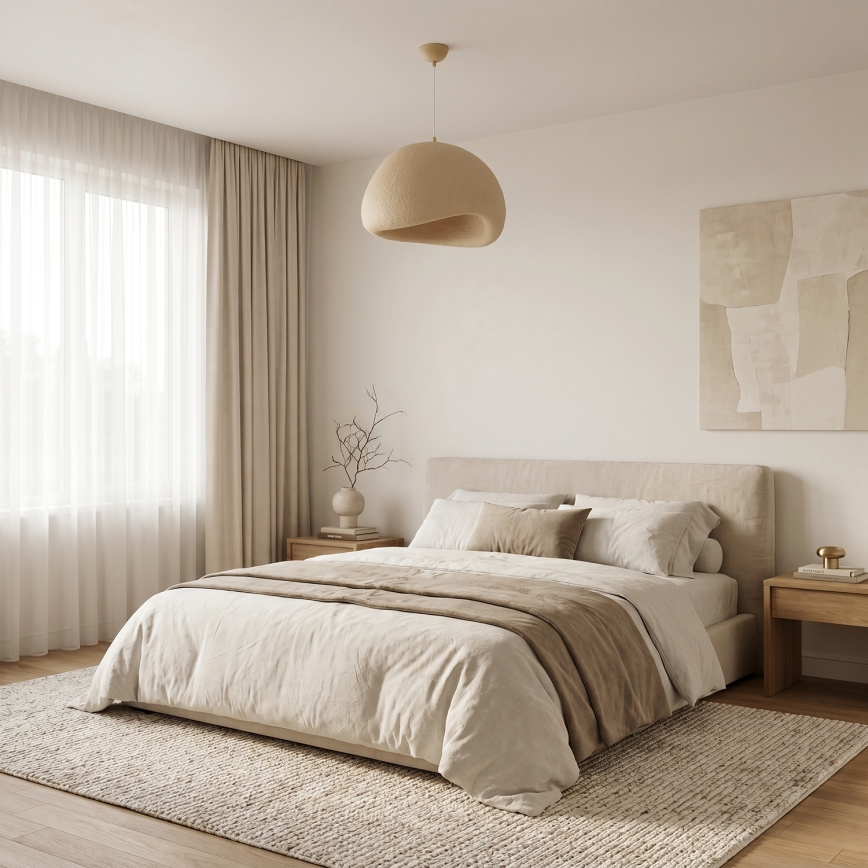 Brilagi - Suspension sur câble WABI SABI 1xE27/40W/230V Ø 50 cm beige