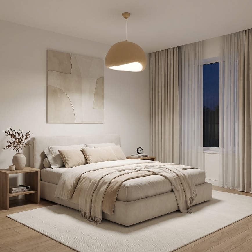 Brilagi - Suspension sur câble WABI SABI 1xE27/40W/230V Ø 50 cm beige