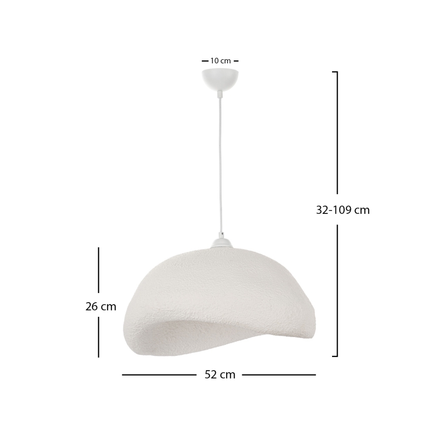 Brilagi - Suspension sur câble WABI SABI 1xE27/40W/230V Ø 52 cm blanche
