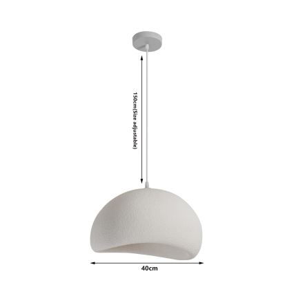 BRILAGI - Suspension sur câble WABI SABI 1xE27/60W/230V Ø 40 cm blanche