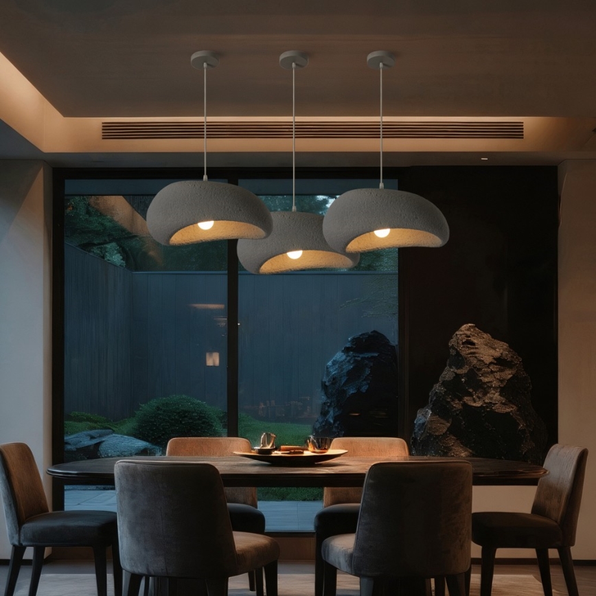 BRILAGI - Suspension sur câble WABI SABI 1xE27/60W/230V Ø 40 cm gris
