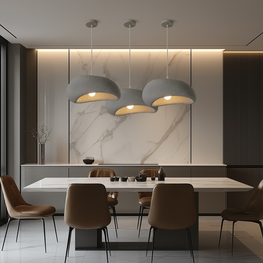 BRILAGI - Suspension sur câble WABI SABI 1xE27/60W/230V Ø 40 cm gris