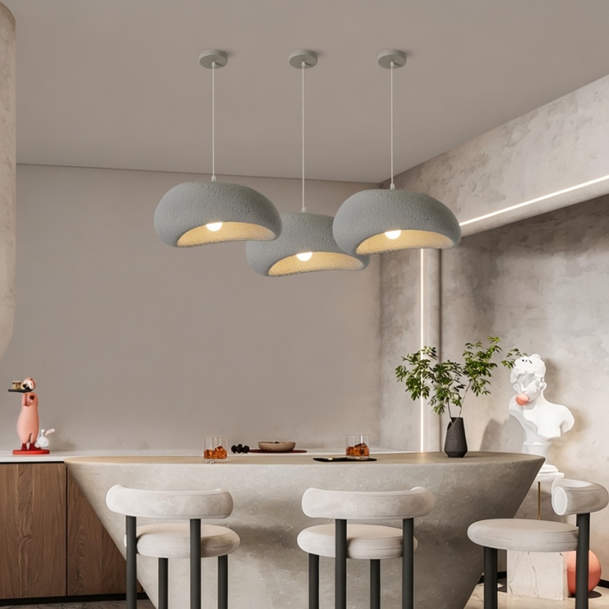 BRILAGI - Suspension sur câble WABI SABI 1xE27/60W/230V Ø 40 cm gris