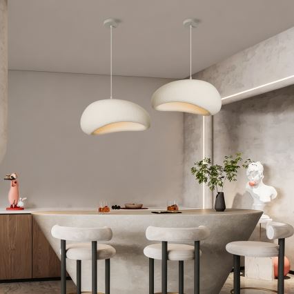 BRILAGI - Suspension sur câble WABI SABI 1xE27/60W/230V Ø 50 cm blanc