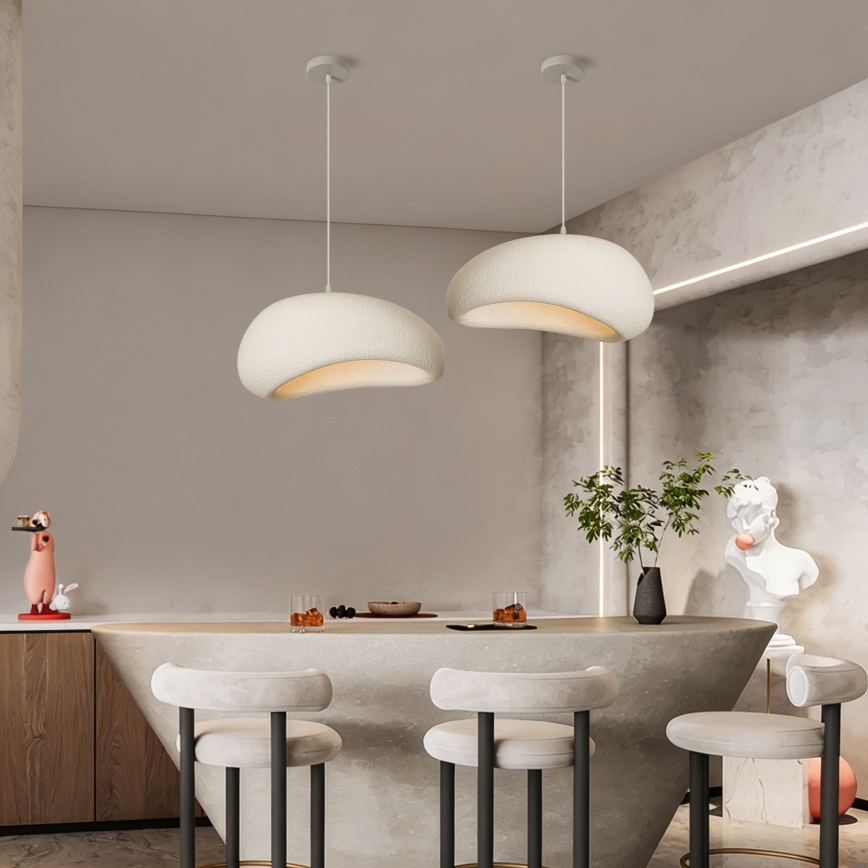 BRILAGI - Suspension sur câble WABI SABI 1xE27/60W/230V Ø 50 cm blanc