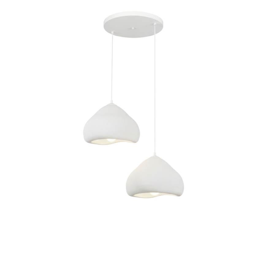 Brilagi - Suspension sur câble WABI SABI 2xE27/40W/230V Ø 45 cm blanc